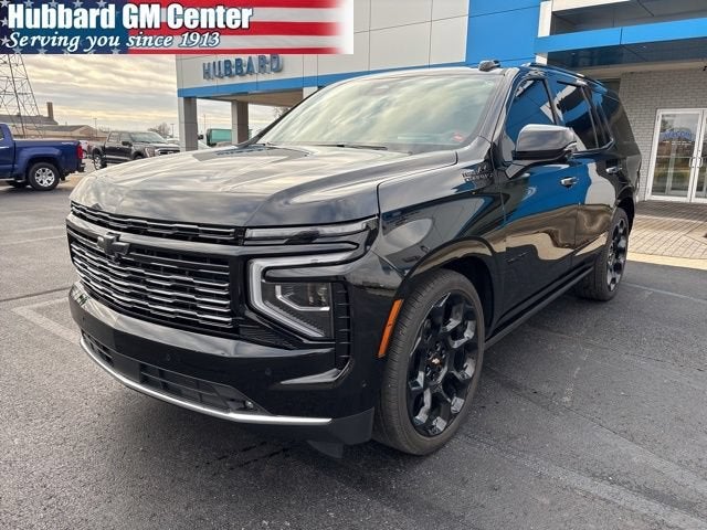 2025 Chevrolet Tahoe High Country in Black — front three-quarter view