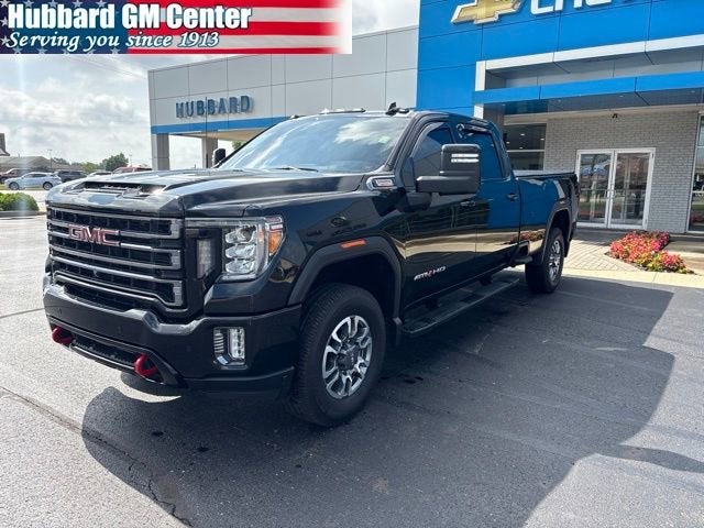 2023 GMC Sierra 2500 HD AT4 in Onyx Black — front three-quarter view