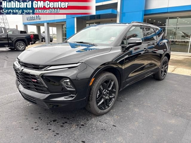 2026 Chevrolet Blazer RS in Black — front three-quarter view