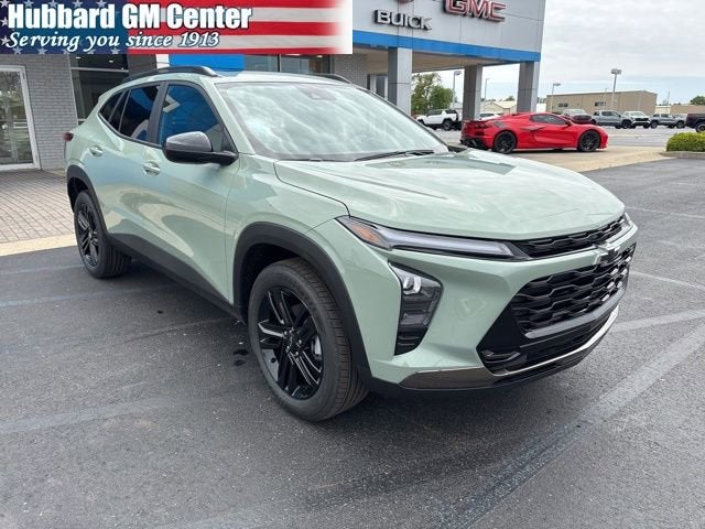 2026 Chevrolet Trax ACTIV in Cacti Green — front three-quarter view