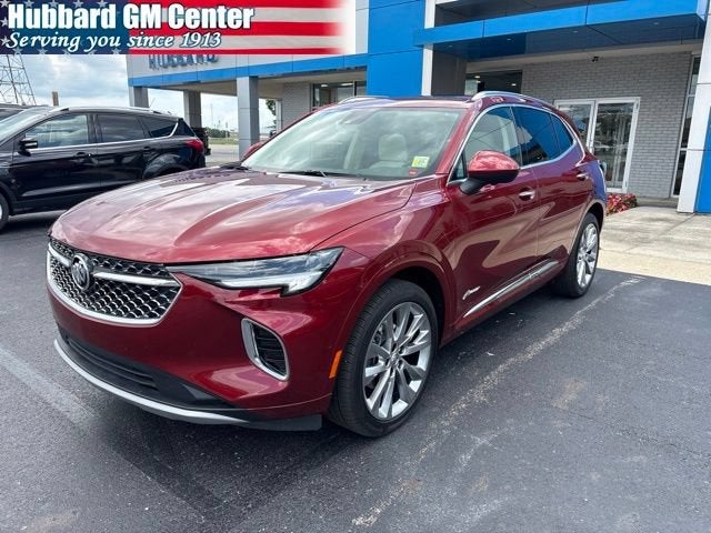 2023 Buick Envision Avenir in Cinnabar Metallic — front three-quarter view